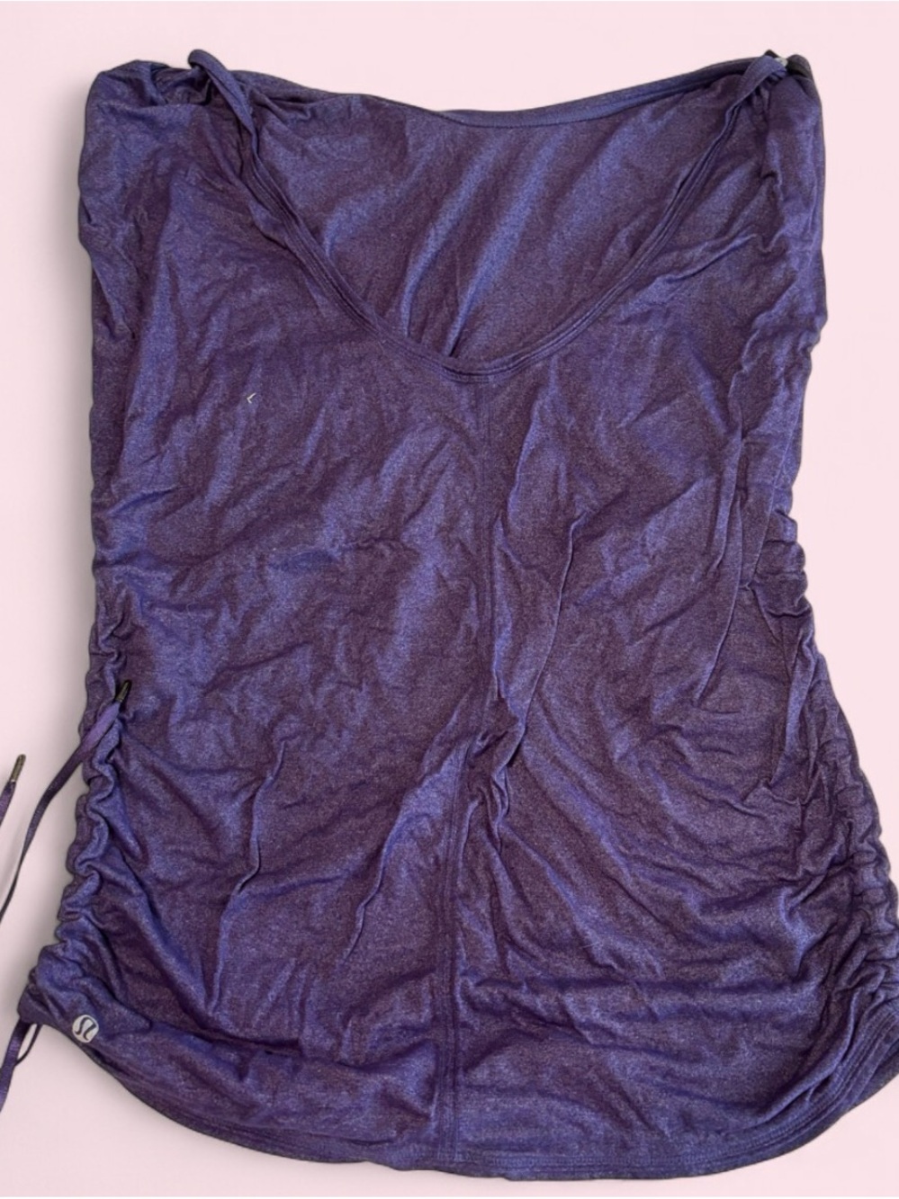 Lululemon Purple Ruched Side Tank Top Size Large